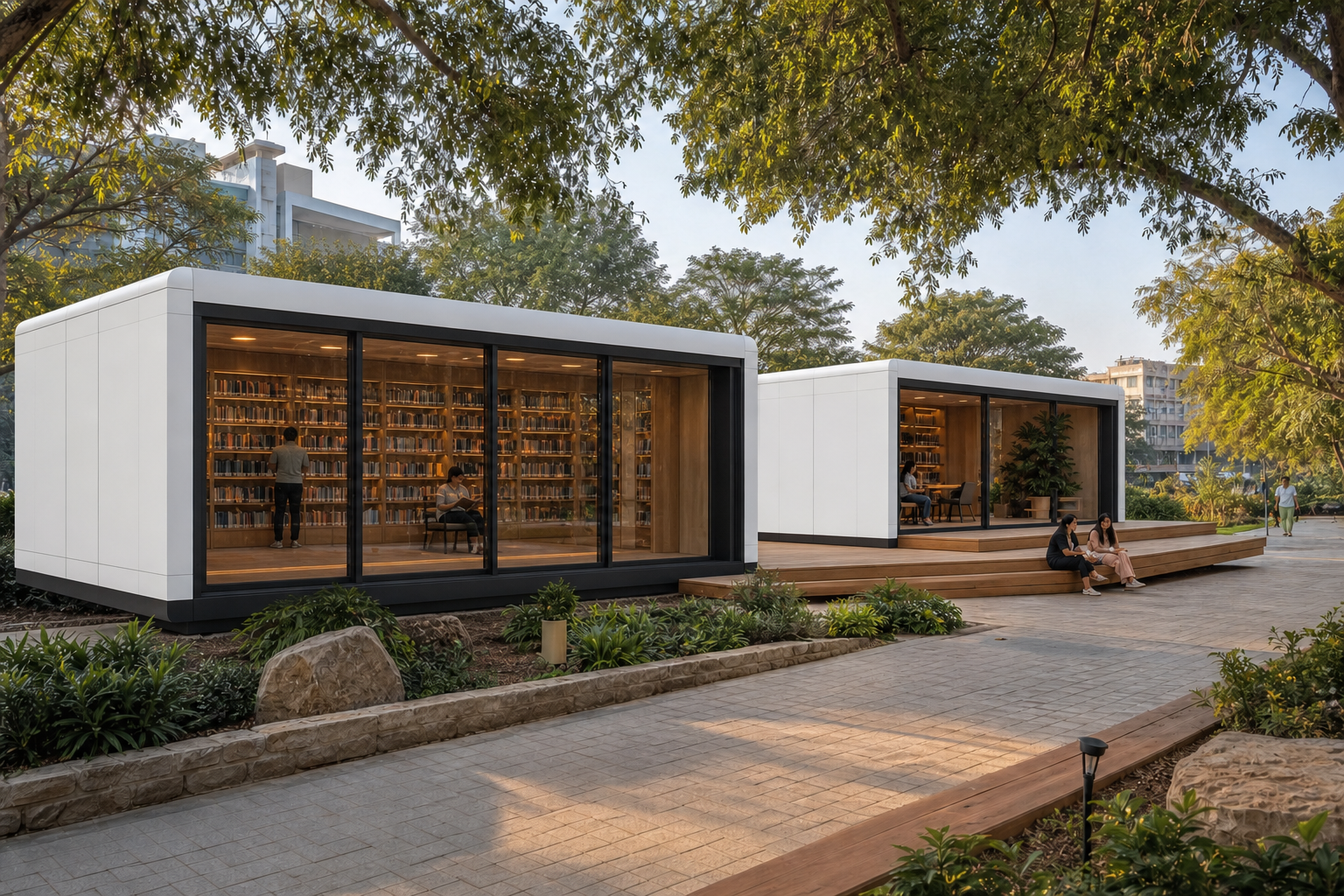 Modular Capsule Micro-library Hub
