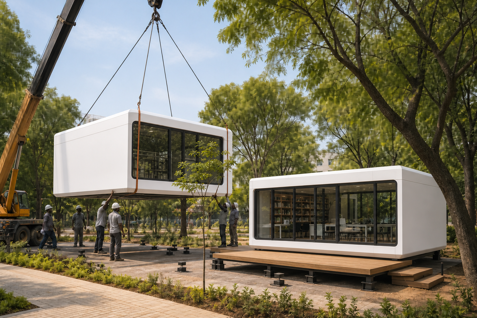 Modular Capsule Micro-library Hub gallery 2